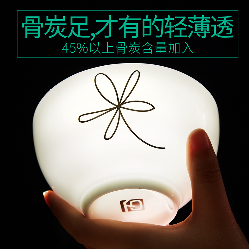 Tangshan ipads China tableware monogatari spoon, soup bowl microwave rice bowl size ceramic bowl creative choice suits for