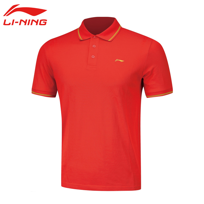Áo thun thể thao Li Ning nam tay ngắn 2018 mùa hè mới dành cho học sinh thể thao áo sơ mi thể thao giản dị mua áo polo áo polo nam trang
