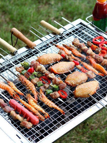 烧烤工具套装便携全套配件大全竹签烤夹必备商用户外烧烤用具套餐