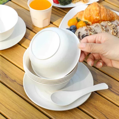 Одноразовая дорожная посуда для домашнего использования для кемпинга, комплект