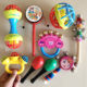 Baby baby rattle toy coaxing artifact rattle combination 3-6-9 boys and girls sensory training grasp