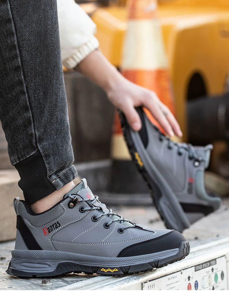 Labor protection shoes for men, steel toe with steel plate, anti-smash, anti-puncture, wear-resistant, anti-slip, insulated, old-fashioned work site winter