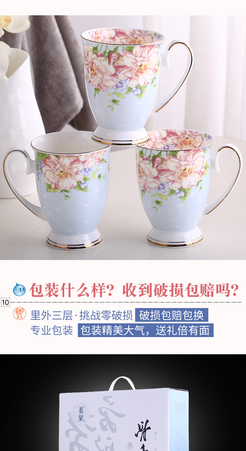 Ipads China continental tea suit household cool water kettle with ceramic cup with a living room with cups wedding gift box