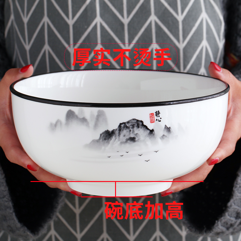 Dishes suit eat Chinese style household ceramic Dishes 56 head combination 10 people glair contracted more creative Dishes