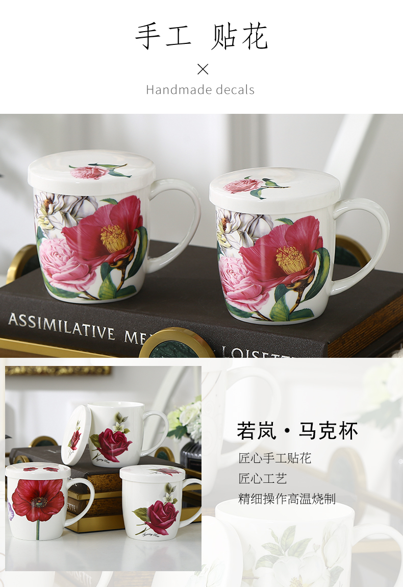Ceramic cup home outfit ipads porcelain drinking cup sitting room take single keller cups with cover can be customized