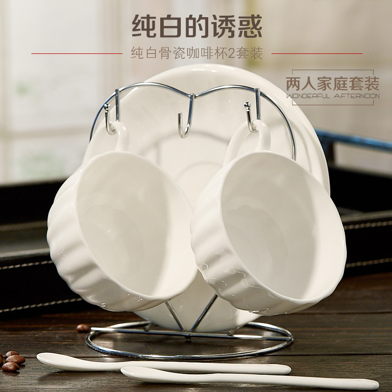 European pure white ipads China coffee cups and saucers suit household contracted creative ceramic small key-2 luxury up phnom penh English afternoon tea