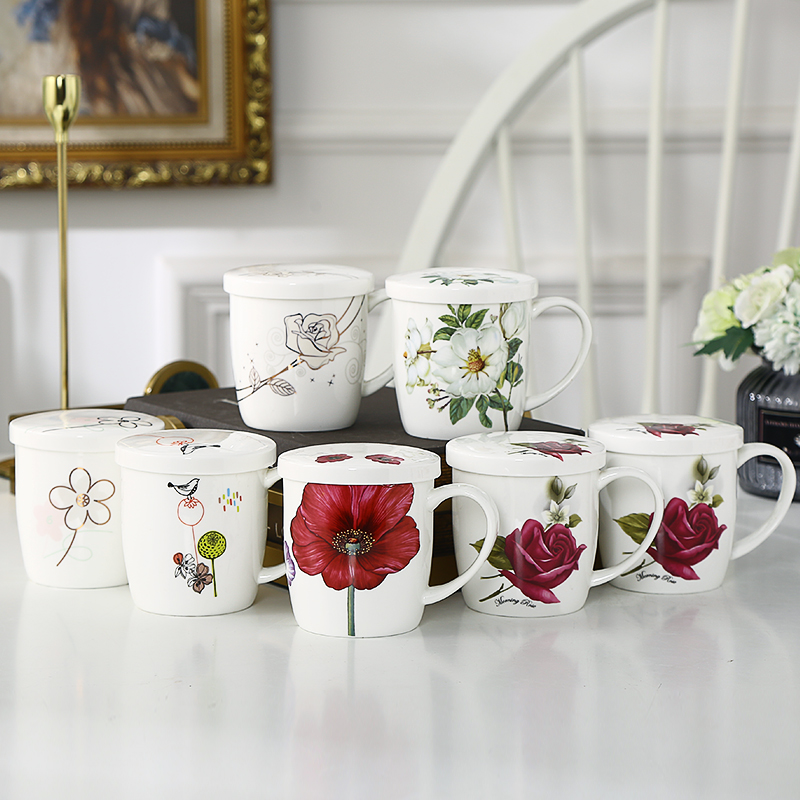 Ceramic cup home outfit ipads porcelain drinking cup sitting room take single keller cups with cover can be customized