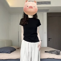 [Черный] [Холодный элитный/горячий стиль/популярный в этом году/шикарный, сладкий и пряный/нишевый короткий стиль/ленивый и расслабленный/слегка толстый стиль/темперамент/сладкий и пряный джаз/уникальный и красивый/корейский стиль/утягивающий верх/уменьшение возраста]