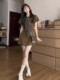 French black dress for women summer 2026 new style unique and beautiful waist skirt Korean style waist waist beautiful long skirt