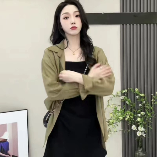 Черное летнее платье, летний осенний комплект, длинная юбка, изысканный стиль