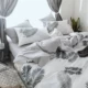 ins Bắc Âu mạng đơn giản kẻ sọc đỏ bông denim bông chăn giường đơn vào ký túc xá nam ba Mikasa 4 - Bộ đồ giường bốn mảnh