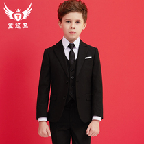 Childrens suit suit handsome British flower girl dress Boy small suit Middle and large boy boy piano performance suit summer