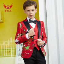 Childrens suit suit Boy small suit new boy piano performance English suit flower girl dress autumn and winter