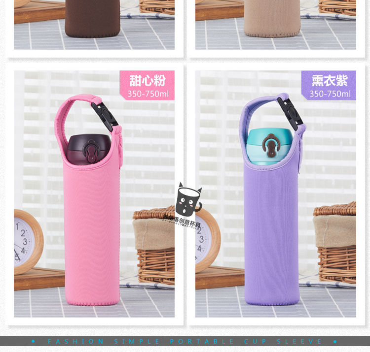 Thermos Elephant In Ấn Nói Chung Cốc Cách Nhiệt Cốc Thủy Tinh Cách Nhiệt Cup Nước Cup Bag Bìa 350-500-750 ml