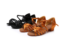 Childrens Latin dance shoes for girls white professional girls soft bottom summer childrens new dance beginner Latin shoes