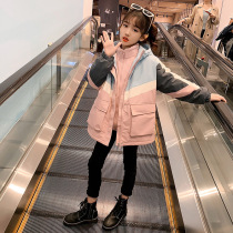 Girls sub - coat three in one can be removed in autumn and winter dress 2022 new girls thicken and large childrens coat spring and autumn