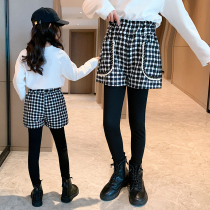 Girls wear 6 fake two shorts 7 childrens trousers 8 plus velvet winter dress for 9 years old