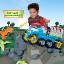 Wang Wang Team Standout Paw Patrol Dinosaur Rescue Archie Electric Four-Drive Deformed Cross-country Patrol Car Toy