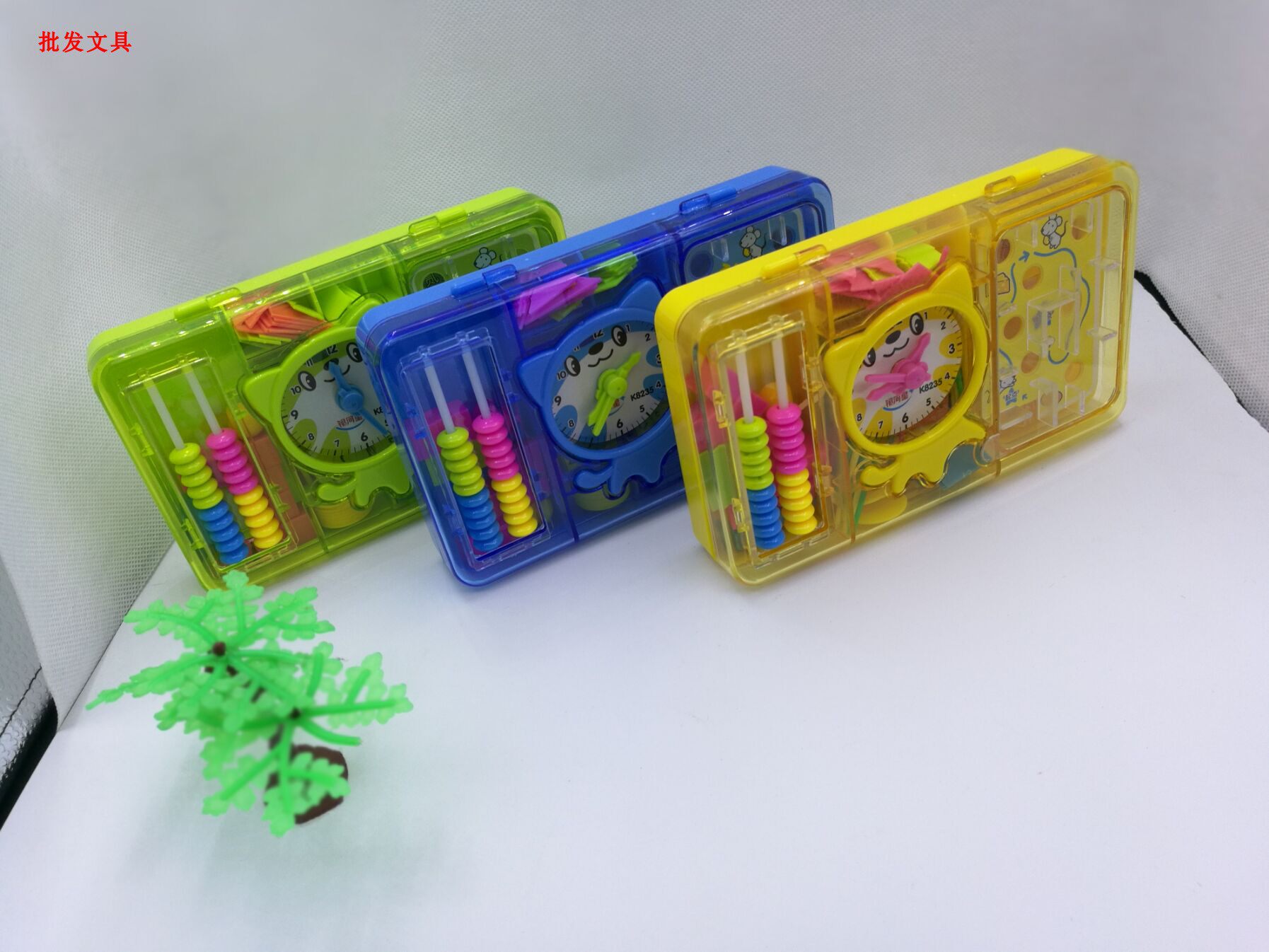 Primary school teaching aid box 1st grade 2nd grade Multi-functional mathematics person teaching version of the upper register teaching aid geometric counter