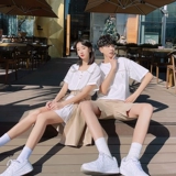 Парная одежда для влюбленных, летняя одежда, юбка, платье, трендовый комплект, футболка, коллекция 2023, французский стиль