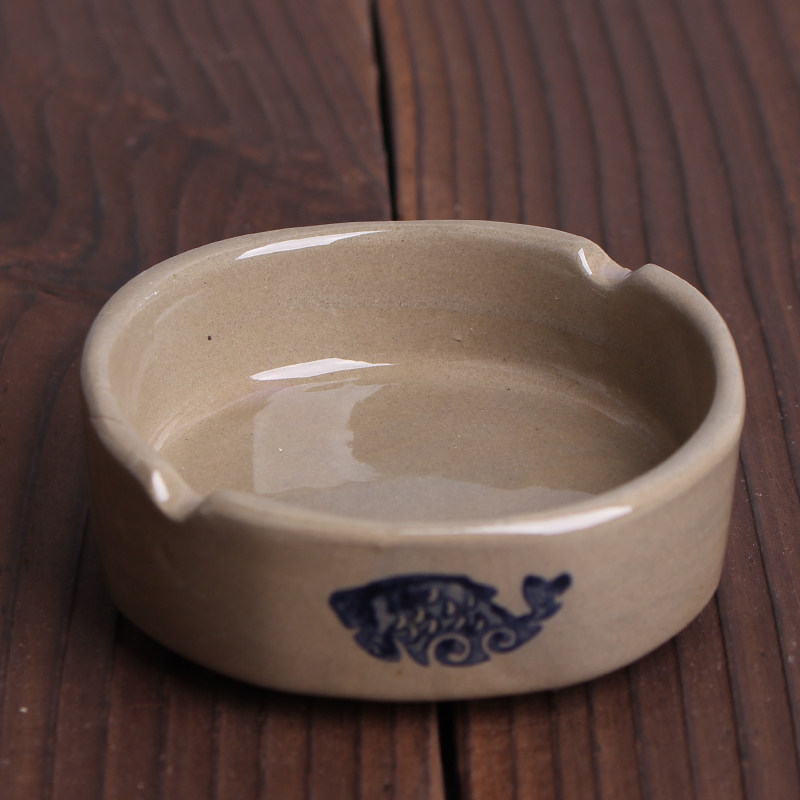 Creative vintage ceramic ashtray Hotel hotel Internet cafe bar KTV special vintage small ashtray