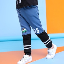 Korean fashion boy trousers spring and autumn bear new childrens pants boys winter plus velvet sweatpants small children