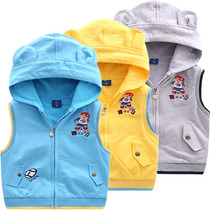 Boy Machia Spring Autumn Fashion New and small children Bottling Baby Han Version Macclip Fashion Small Bear Casual Double Deck