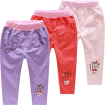 Fashion Little Bear New Child Clothing Girl Pants Han Version Spring Fall Children Sports Pants For Children Casual Pants Long Pants