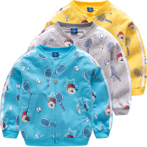 Bear childrens clothing boy coat small children double baseball uniform baby children Korean coat spring and autumn fashion New