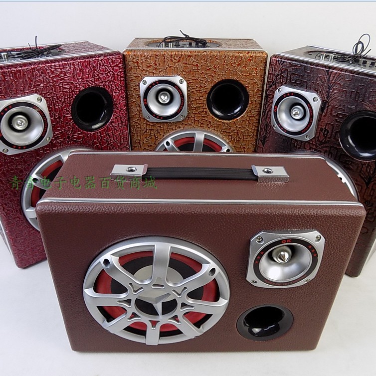 6 inch car bass trumpet 12V24V220 multi - function car sound plug card remote control computer Bluetooth speaker