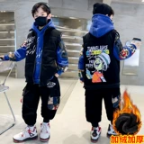 Демисезонный пуховик для мальчиков, детский утепленный комплект, коллекция 2023, подходит для подростков, детская одежда, 3 предмета