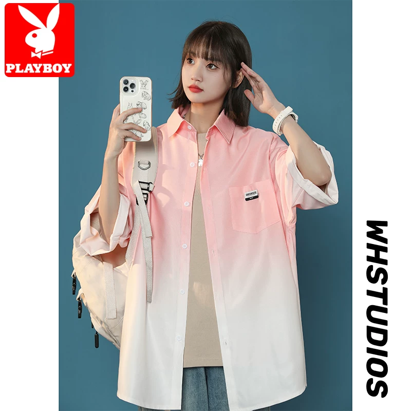 Playboy, silk thin shirt, jacket, high-end, for beloved