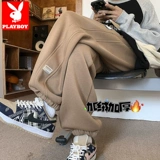 Playboy, демисезонные утепленные штаны, повседневные брюки, оверсайз