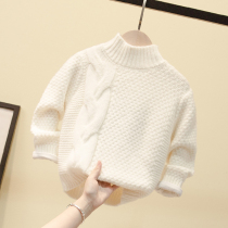 Boys sweater 2020 Autumn and Winter new childrens foreign style winter clothing mens baby Korean version of thick knit sweater tide