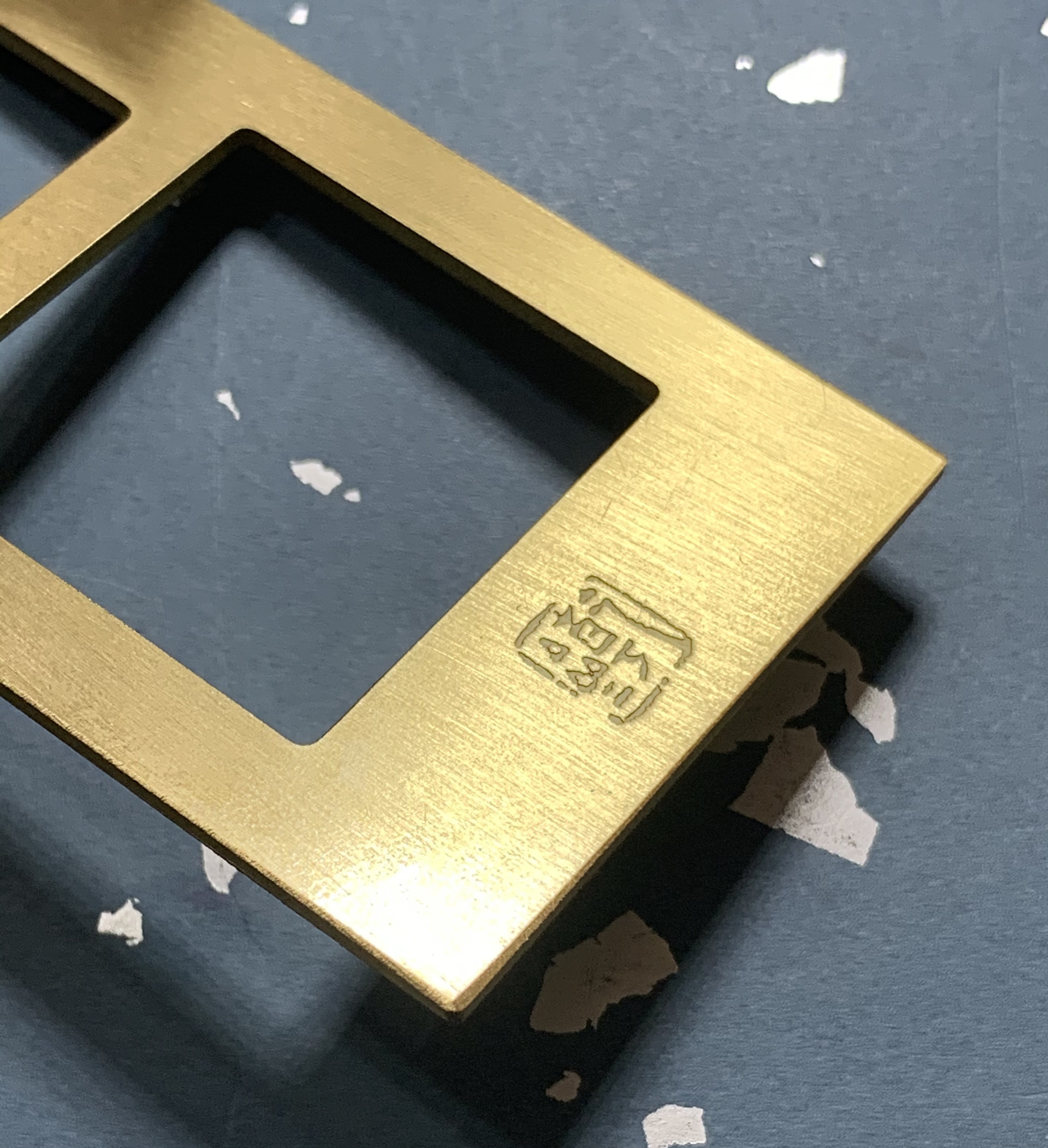 Ganzhai study produced seal carving with imitation ruler printing gauge pure copper calligraphy stationery supplies for students with the store manager recommended