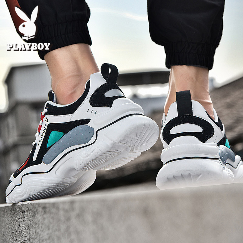 Floral Playboy men's shoes 2022 new summer trends Old daddy shoes men's infidelia 100 hitch casual sports tide shoes