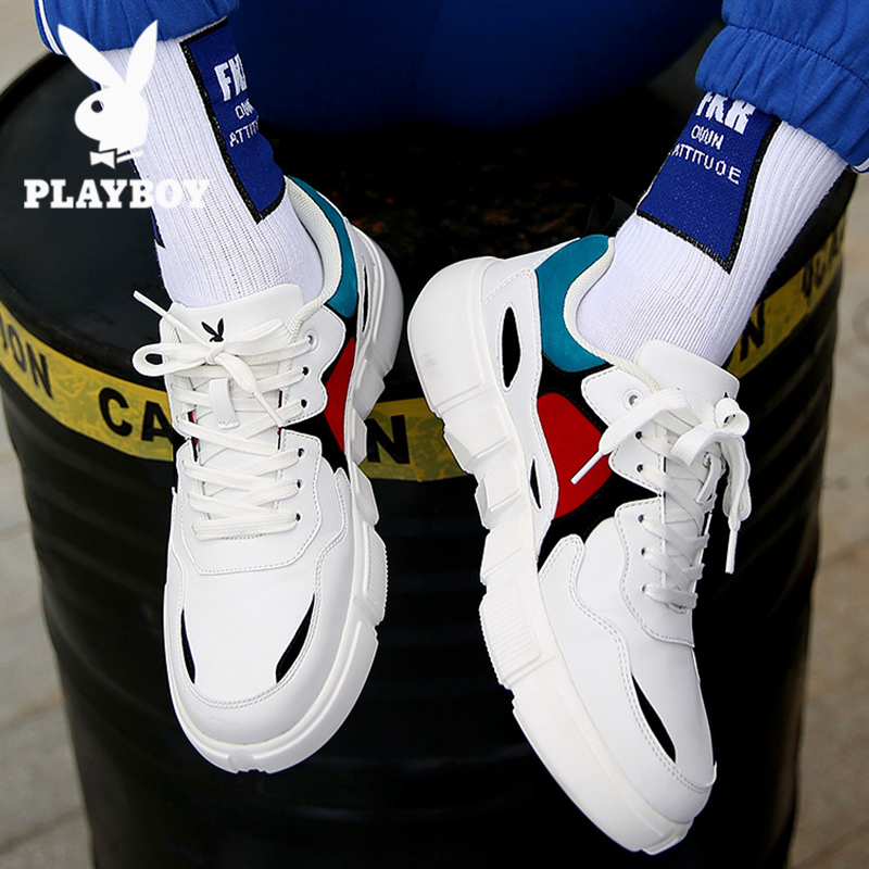 Flowers Playboy Aj Aj Men Shoes 2022 New Summer Sports Casual Shoes Genuine Leather Old Daddy Tide Shoes Breathable Trendboard Shoes