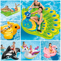 Inflatable Mount swimming ring large water inflatable Mount swimming ring floating bed can lie swimming ring 3 years old