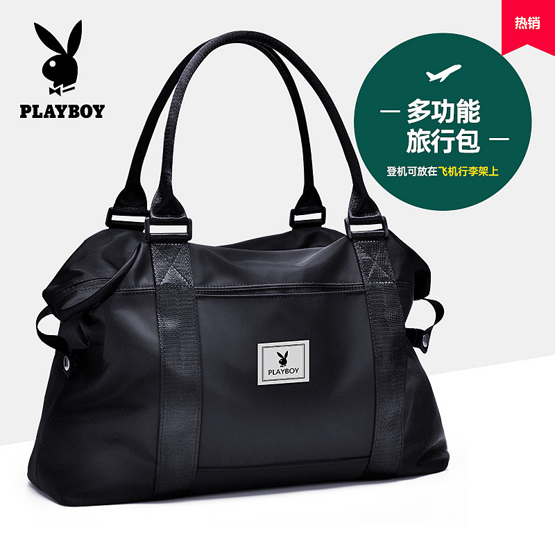 Floral Playboy short travel bag Men's handbag Women on business trips Large capacity collection of bags Tourist luggage Bags Fitness Bag