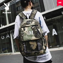 Playboy school bag Korean version of Harajuku ulzzang large-capacity high school junior high school college student backpack mens shoulder bag