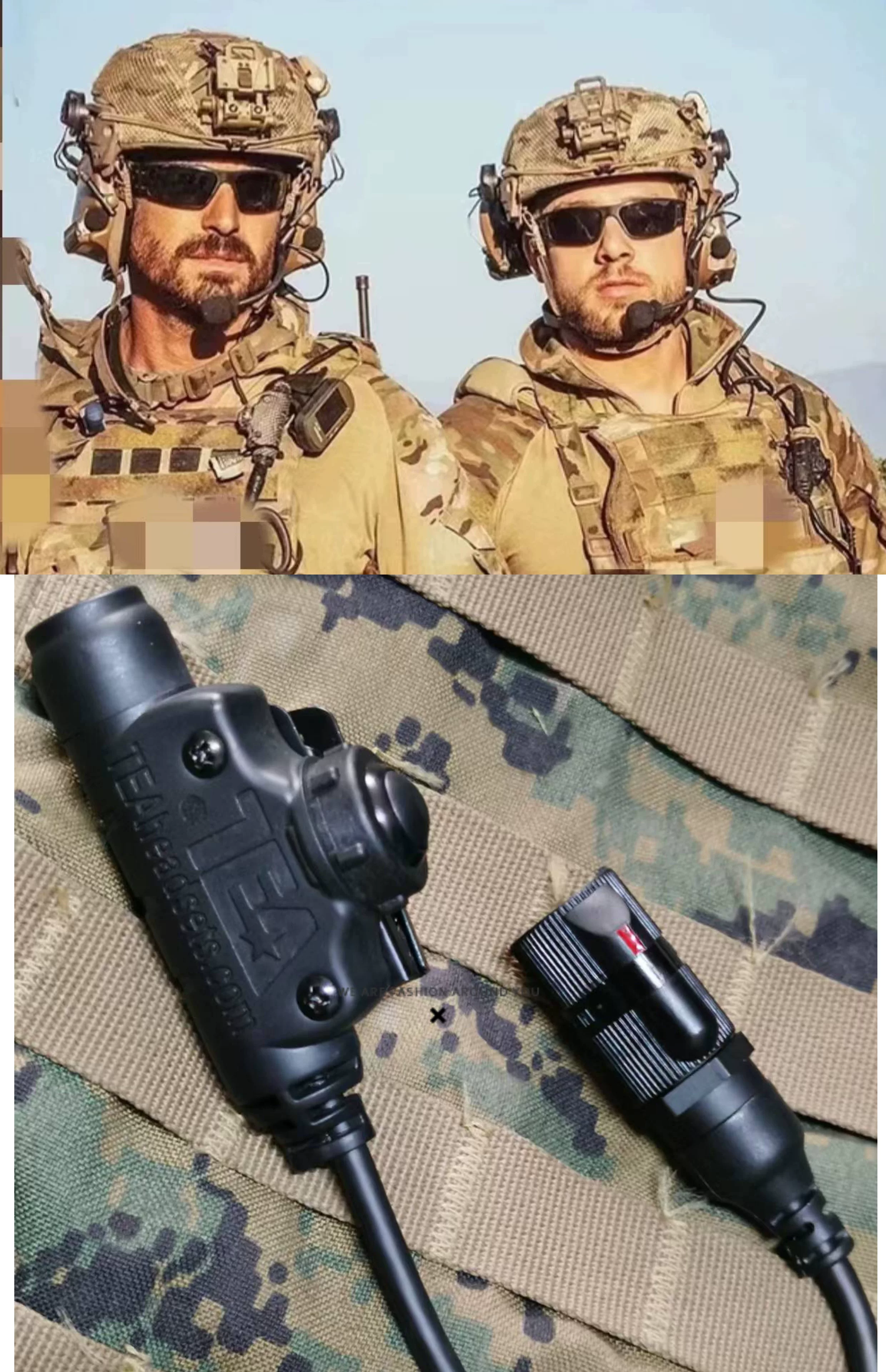 PTT táctico con carcasa de silicona suave U94/V2