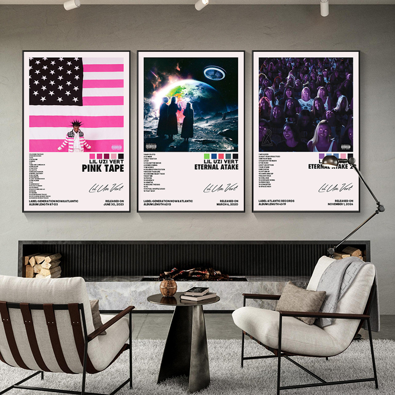 Lil Uzi Vert Poster Album Cover Music Wall Decoration Living Room Bedroom Hanging Painting Lil Uzi Vert Poster Album Cover Music Wall Decoration Living Room Bedroom Hanging Painting