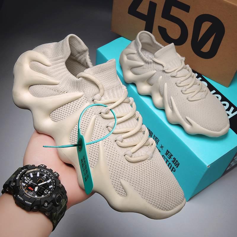 Putian Yeezy 450 Men's Shoes Summer Breathable Volcano Octopus Couple Style Flyknit Mesh Sports Sock Shoes