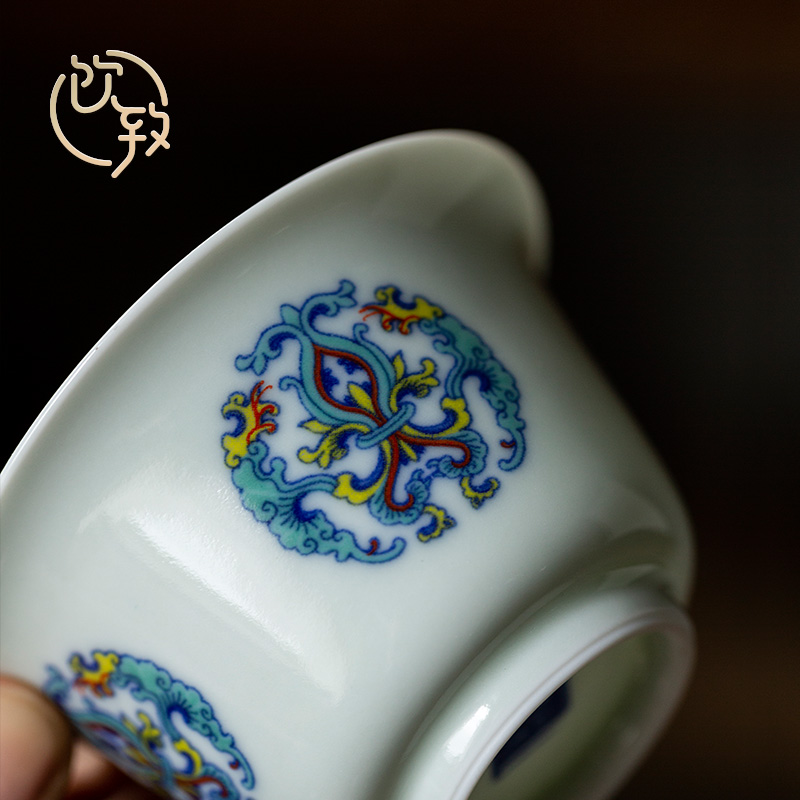 Ultimately responds to glair thin foetus tureen jingdezhen ceramics single tea cup hot large kunfu tea tea bowl