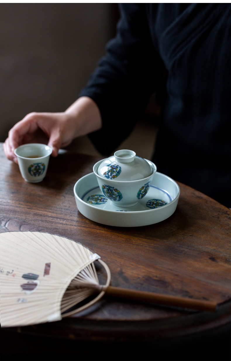 Ultimately responds to glair thin foetus tureen jingdezhen ceramics single tea cup hot large kunfu tea tea bowl