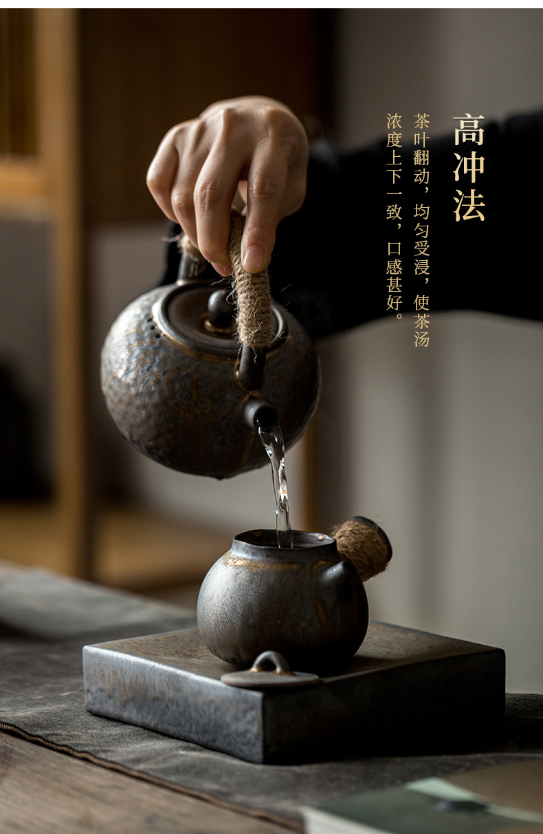 Ultimately responds to hand the teapot Japanese coarse clay POTS to restore ancient ways the pot of gold side small kung fu tea set against the single pot of hot tea