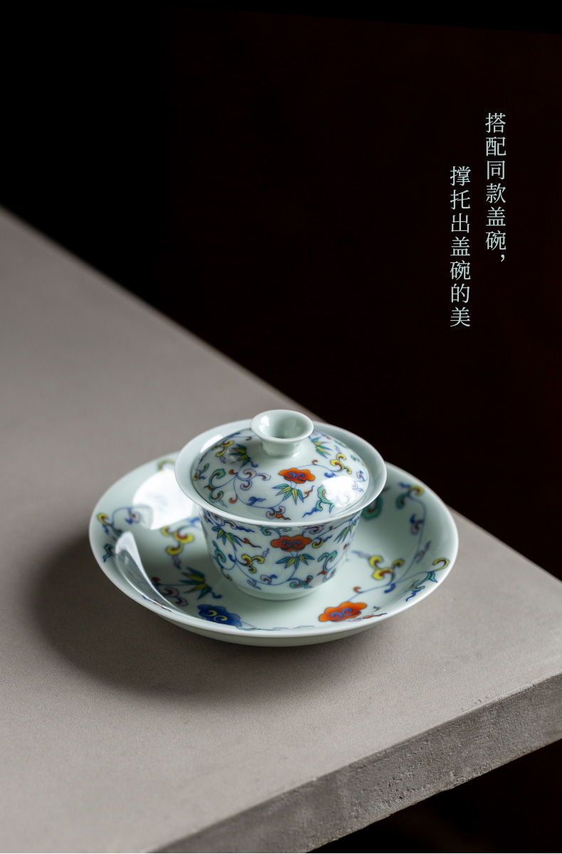 Ultimately responds to household zen glair pot bearing Chinese style restoring ancient ways of tea accessories jingdezhen ceramic teapot dry blister tray