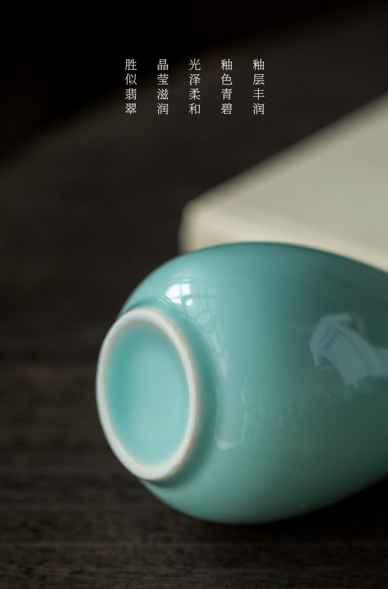Ultimately responds to celadon vase furnishing articles flower arranging creative contracted sitting room tea table flower implement hydroponic floret bottle ceramic furnishing articles