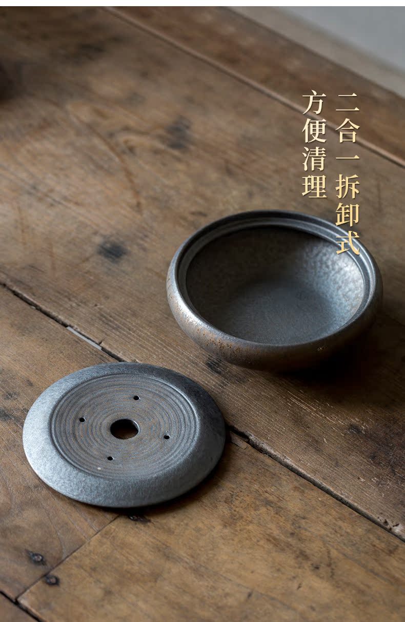 Ultimately responds to a small pot of tea tray bearing gold contracted ceramic tea 12 water dry small tea table Japanese pot tray tea set