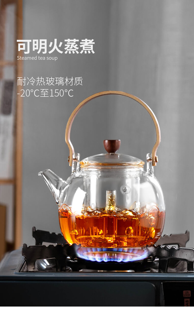 Drinking to a glass kettle boil tea steamer steaming and thickening of large - sized steam suits for pot of boiling water to girder electricity TaoLu